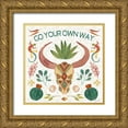 thumbnail image 1 of Zaman, Farida 12x12 Gold Ornate Wood Framed with Double Matting Museum Art Print Titled - Southwest Vibes V, 1 of 4