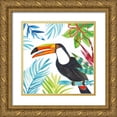 thumbnail image 1 of Zaman, Farida 12x12 Gold Ornate Wood Framed with Double Matting Museum Art Print Titled - Tropicana II, 1 of 4