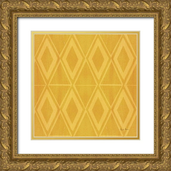 Zaman, Farida 12x12 Gold Ornate Wood Framed with Double Matting Museum Art Print Titled - Tutti Frutti Pattern VID