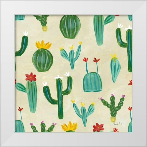 Zaman, Farida 12x12 White Modern Wood Framed Museum Art Print Titled - Homage to Frida Pattern IIE