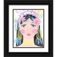thumbnail image 1 of Zaman, Farida 12x14 Black Ornate Wood Framed with Double Matting Museum Art Print Titled - Boho Lady III, 1 of 4