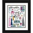 thumbnail image 1 of Zaman, Farida 12x14 Black Ornate Wood Framed with Double Matting Museum Art Print Titled - Travel NYC White, 1 of 4