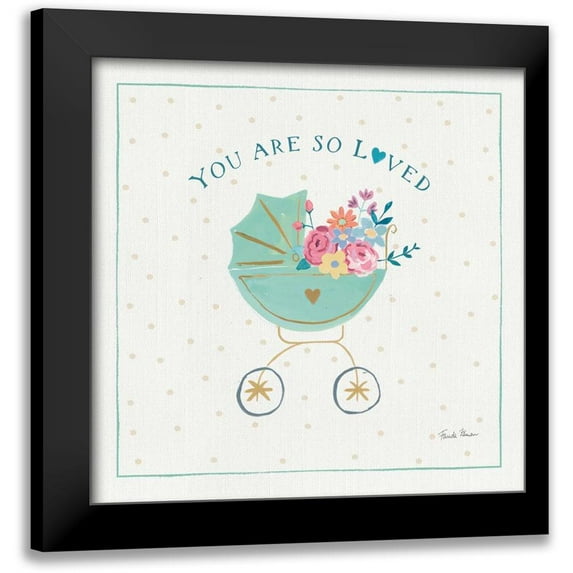 Zaman, Farida 15x15 Black Modern Framed Museum Art Print Titled - Happy Baby II