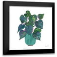 thumbnail image 1 of Zaman, Farida 15x15 Black Modern Framed Museum Art Print Titled - Potted Jewels I Aqua, 1 of 5