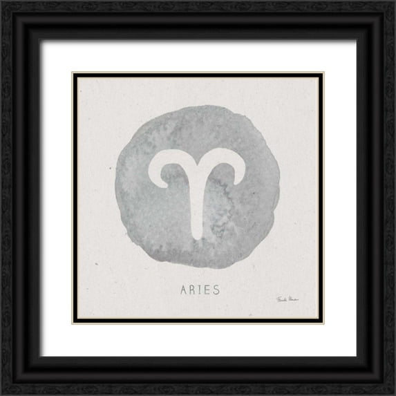 Zaman, Farida 15x15 Black Ornate Wood Framed with Double Matting Museum Art Print Titled - Mystic Zodiac I