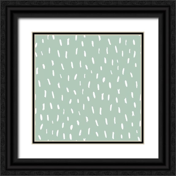 Zaman, Farida 15x15 Black Ornate Wood Framed with Double Matting Museum Art Print Titled - Neighborhood Pals Pattern IIIB