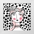 thumbnail image 1 of Zaman, Farida 15x15 White Modern Wood Framed Museum Art Print Titled - Pretty Faces II Pink, 1 of 4