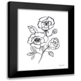 thumbnail image 1 of Zaman, Farida 15x18 Black Modern Framed Museum Art Print Titled - Joyful Peonies I, 1 of 5