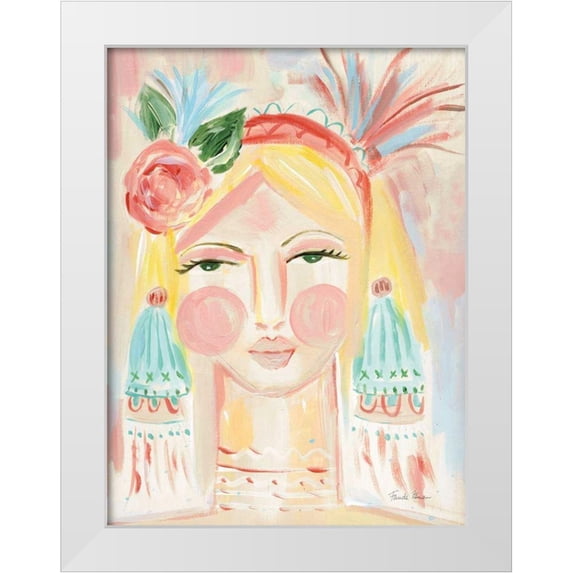 Zaman, Farida 15x18 White Modern Wood Framed Museum Art Print Titled - Fresh Face II Neutral