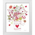 thumbnail image 1 of Zaman, Farida 15x18 White Modern Wood Framed Museum Art Print Titled - Valentines Flowers I, 1 of 4