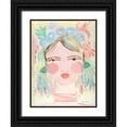 thumbnail image 1 of Zaman, Farida 19x24 Black Ornate Wood Framed with Double Matting Museum Art Print Titled - Fresh Face I, 1 of 4