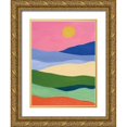thumbnail image 1 of Zaman, Farida 19x24 Gold Ornate Wood Framed with Double Matting Museum Art Print Titled - Desert Landscape II, 1 of 4