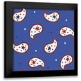 thumbnail image 1 of Zaman, Farida 20x20 Black Modern Framed Museum Art Print Titled - America the Beautiful Pattern I C, 1 of 5