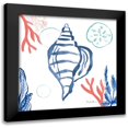 thumbnail image 1 of Zaman, Farida 20x20 Black Modern Framed Museum Art Print Titled - Coastal Jewels II Coral Cove, 1 of 5