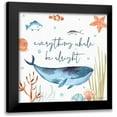 thumbnail image 1 of Zaman, Farida 20x20 Black Modern Framed Museum Art Print Titled - Whale Tale IV, 1 of 5