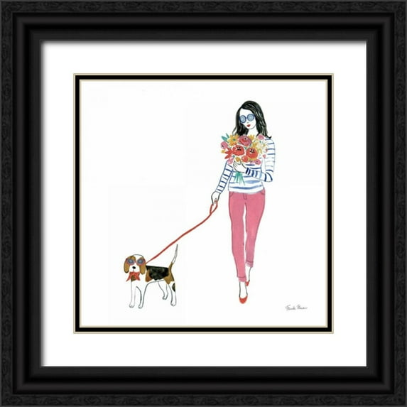 Zaman, Farida 20x20 Black Ornate Wood Framed with Double Matting Museum Art Print Titled - Fun Times I