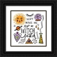 thumbnail image 1 of Zaman, Farida 20x20 Black Ornate Wood Framed with Double Matting Museum Art Print Titled - Spell Bound III, 1 of 4