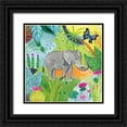 thumbnail image 1 of Zaman, Farida 20x20 Black Ornate Wood Framed with Double Matting Museum Art Print Titled - The Big Jungle I, 1 of 4
