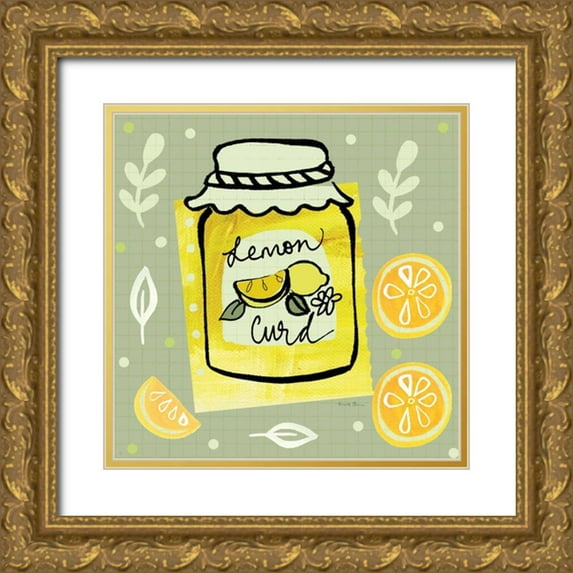 Zaman, Farida 20x20 Gold Ornate Wood Framed with Double Matting Museum Art Print Titled - Pretty Jams and Jellies III