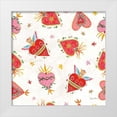 thumbnail image 1 of Zaman, Farida 20x20 White Modern Wood Framed Museum Art Print Titled - Homage to Frida Pattern VA, 1 of 4