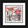 thumbnail image 1 of Zaman, Farida 26x26 Black Ornate Wood Framed with Double Matting Museum Art Print Titled - Global Travel VII, 1 of 4