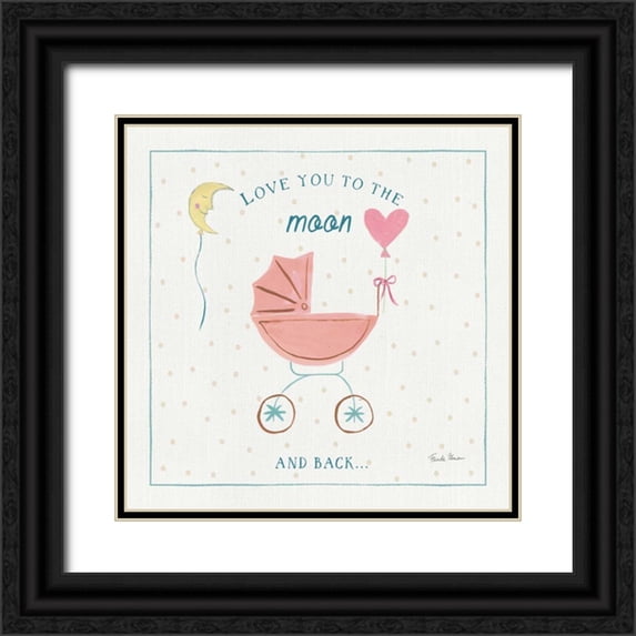 Zaman, Farida 26x26 Black Ornate Wood Framed with Double Matting Museum Art Print Titled - Happy Baby III