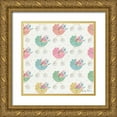 thumbnail image 1 of Zaman, Farida 26x26 Gold Ornate Wood Framed with Double Matting Museum Art Print Titled - Happy Baby Pattern II, 1 of 4
