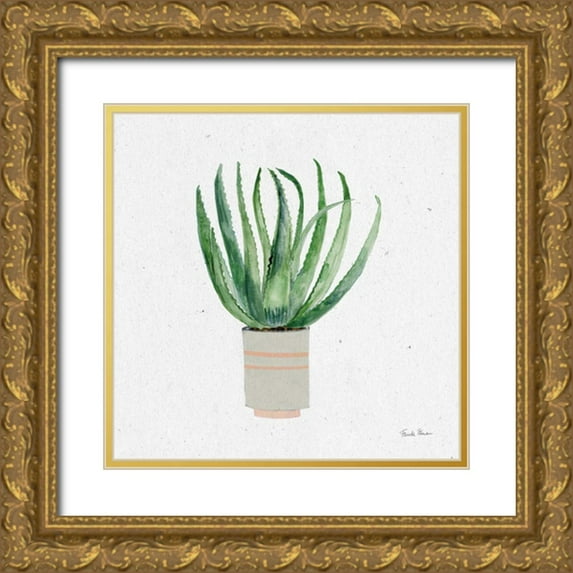 Zaman, Farida 26x26 Gold Ornate Wood Framed with Double Matting Museum Art Print Titled - Home Garden I