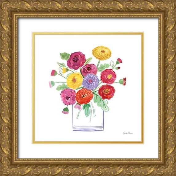 Zaman, Farida 26x26 Gold Ornate Wood Framed with Double Matting Museum Art Print Titled - Mums