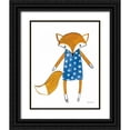 thumbnail image 1 of Zaman, Farida 26x32 Black Ornate Wood Framed with Double Matting Museum Art Print Titled - Neighborhood Pals VI Blue, 1 of 4