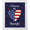 thumbnail image 1 of Zaman, Farida 26x32 White Modern Wood Framed Museum Art Print Titled - America The Beautiful VI, 1 of 4