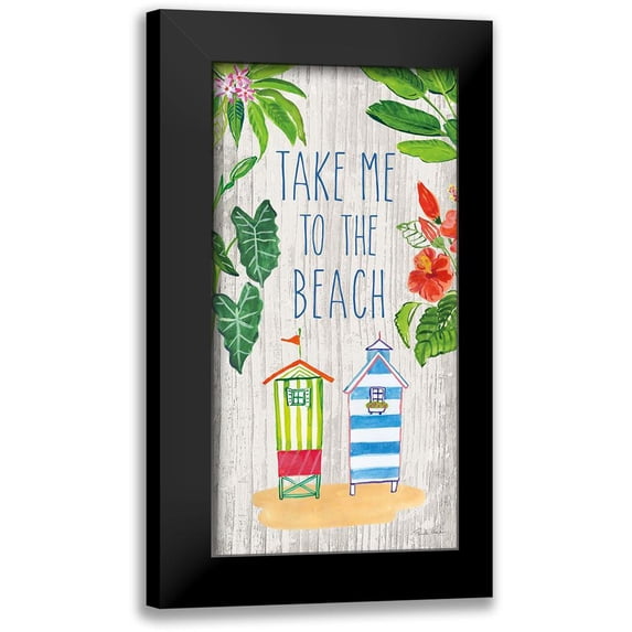 Zaman, Farida 9x14 Black Modern Framed Museum Art Print Titled - Tropical Home VII