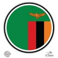 thumbnail image 1 of Zambia Flag - 5" Vinyl Sticker - For Car Laptop I-Pad - Waterproof Decal, 1 of 1