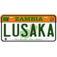 thumbnail image 1 of Zambia Lusaka Africa Custom Novelty Car License Plate, 1 of 3