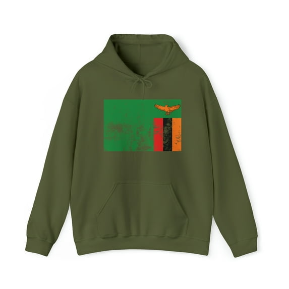 Zambia Zambian Pride Flag Hoodie, Gifts, Hooded Sweatshirt