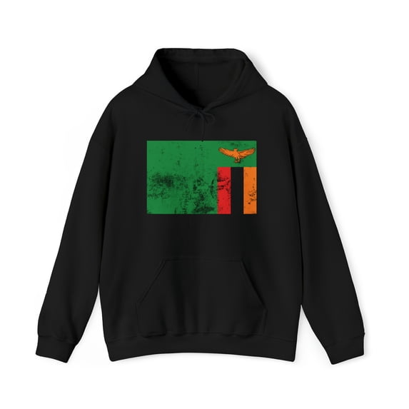 Zambia Zambian Pride Flag Hoodie, Gifts, Hooded Sweatshirt