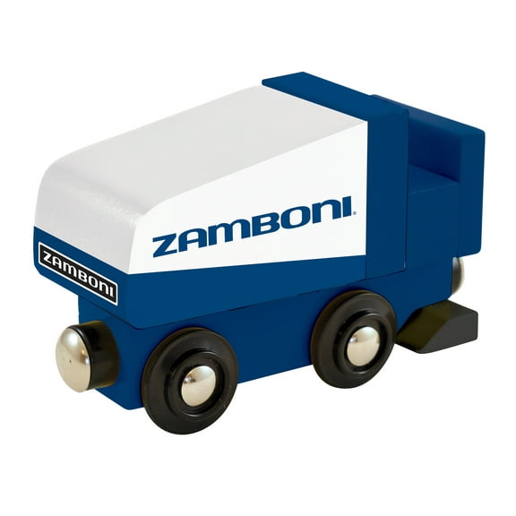 MasterPieces Officially Licensed Zamboni Wooden Toy Train Engine For Kids