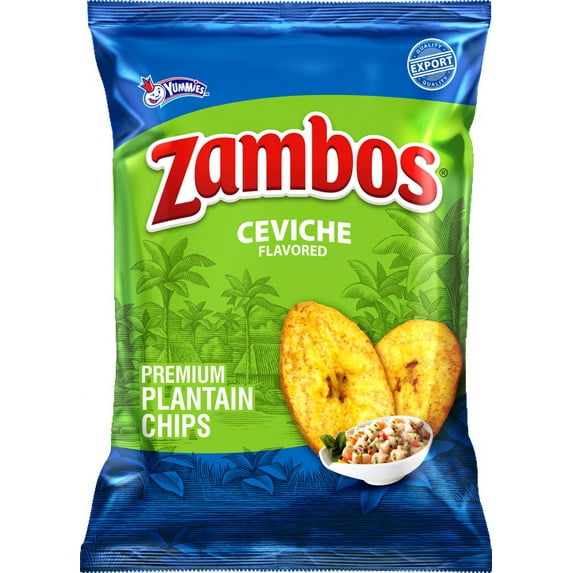 Zambos Ceviche Plantain Chips 5.4 Oz (Pack of 6)