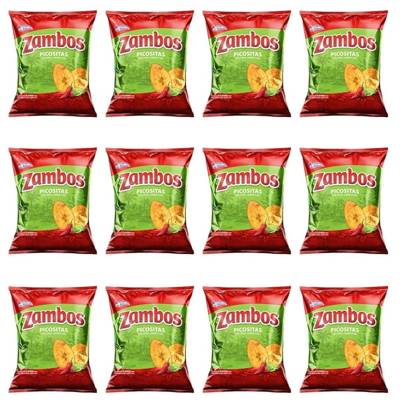 Zambos Plantain Chips Chili Lime (12 Pack) 5.3 oz