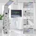 thumbnail image 1 of Zamery, LED Display, Wall Mount Showerhead & Handheld Shower, Brushed Nickel, 1 of 10