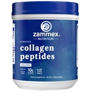 Zammex Collagen Peptides Powder, Unflavored Hydrolyzed Collagen Protein Powder,Grass-Fed, Paleo & Keto, Non-GMO, 1.32 lb