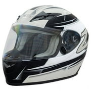 Zamp H759C01M FS-9 SNELL M2020D/DOT Auto Kart Racing Helmet, Silver/Black Medium