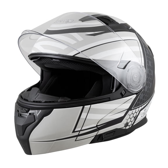 Zamp H776C01M Racing Helmet FL-4 ECE22.05 / DOT - Matte Gray Graphic - Medium