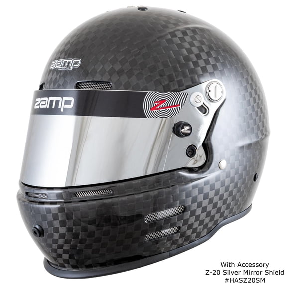 Zamp H780CBFM RZ-66C Racing Helmet, SA2025, Matte Carbon, Medium