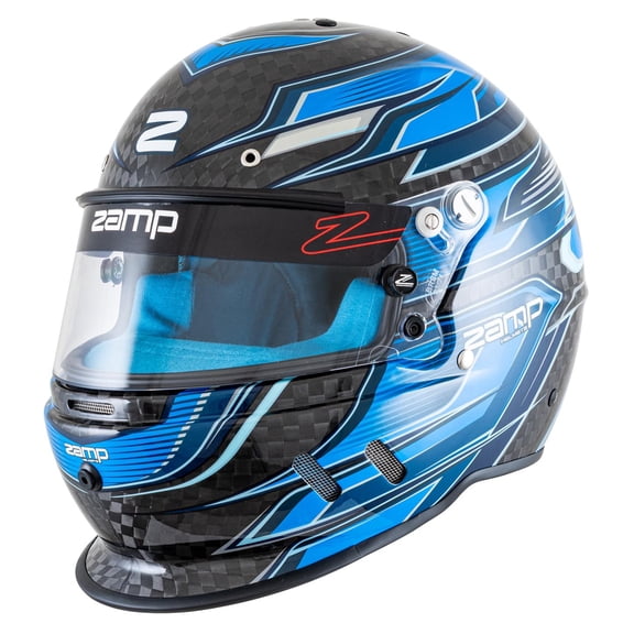 Zamp H781C04M RZ-67D SA2025 Racing Helmet, Flor Blue, Medium