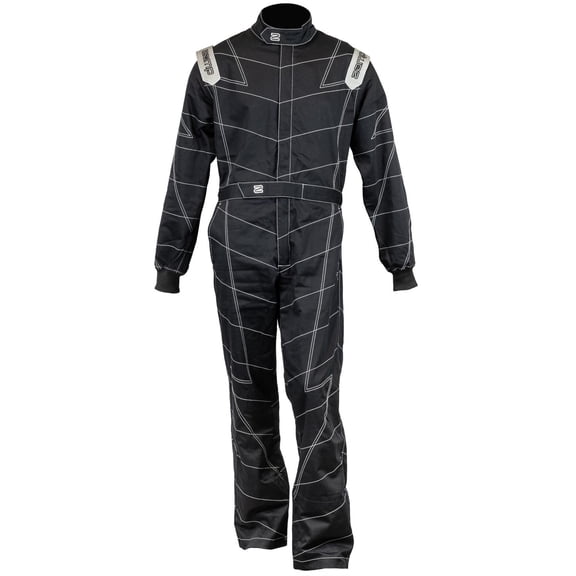 Zamp R020003XL ZR-11 SFI Black One-Piece Racing Suit, XLarge
