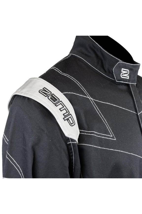 R02J003M ZR-11 SFI Black Racing Jacket, Medium