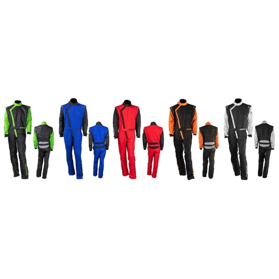 Zamp R07C15XXL ZR-40 Adult Racing Suit, Gray/Black, XXL