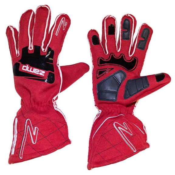 Zamp RG10002M ZR-50 Driving Gloves - SFI 3.3/5 - Double Layer - Red - Medium
