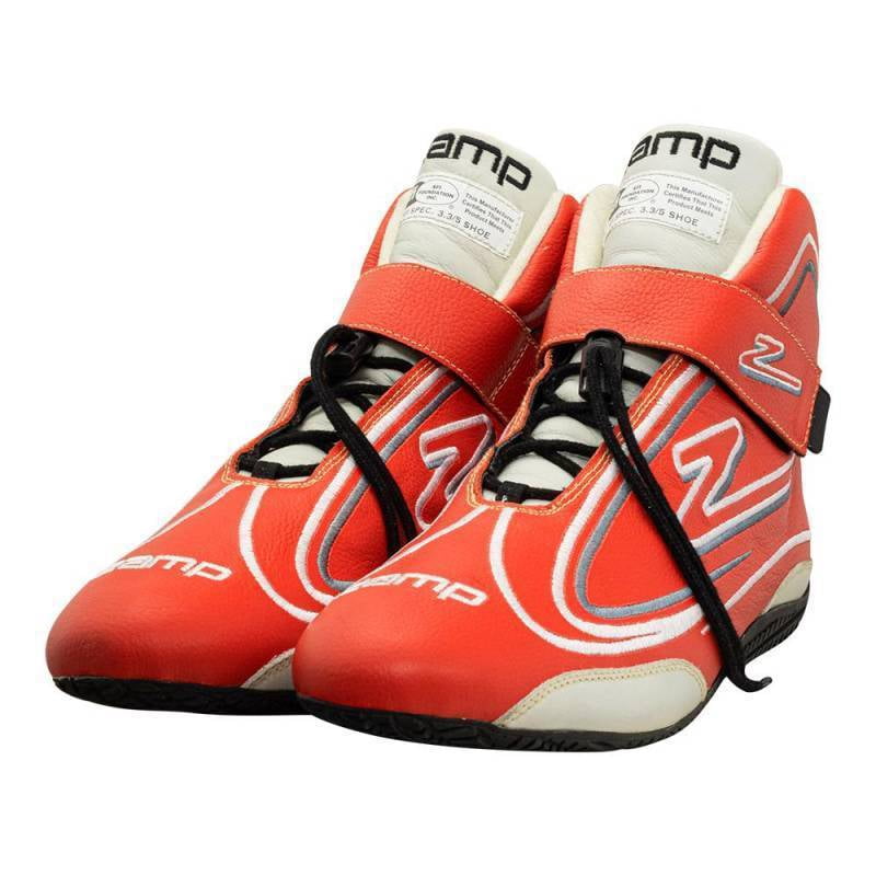 Red Racing Shoes Zamp RS003C0208 ZR-50 Mid-Top Driving & Race/Racing Shoes SFI 3.3/5 Red ...